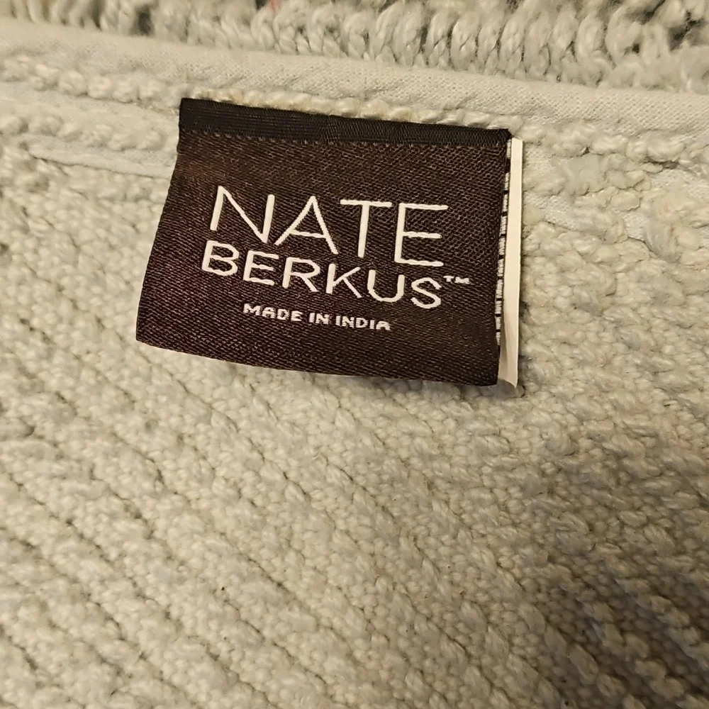 Nate Berkus Plush Chevron Bath Mat in Pale Green